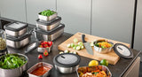 Food storage container PROVIDO, square, 900 ml (Freshness control and stock checks via app) 12778