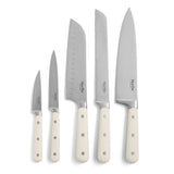 Martha Stewart Eastwalk 14-Piece Stainless Steel Cutlery Set w/ ABS Triple Riveted Forged Handle Acacia Wood Block