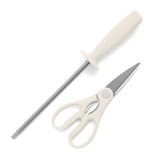 Martha Stewart Eastwalk 14-Piece Stainless Steel Cutlery Set w/ ABS Triple Riveted Forged Handle Acacia Wood Block