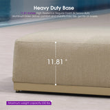 PURPLE LEAF Outdoor Chaise Lounge Chair Aluminum Patio Lounge Chair with Pillow Lounger Recliner Chiar for Beach Pool Lawn Tanning Lounge