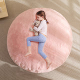 MAXYOYO 2-in-1 Kids Bean Bag Chair, Convertible Kids Bean Bag into Floor Bed (Pink)