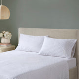 Modern Diamond Floral Bed in A Bag Comforter Set, Mauve