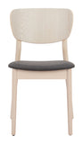 Kellua Dining Chair (Set of 2) Gray & Natural
