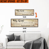 Upgrade Your 12x36 Inches (Style 2) 'Holy Spirit You Are Welcome Here' Canvas To 16x48 Inches