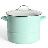 Martha Stewart Thayer 16-Quart Enamel on Steel Steamer Pot w/ Stainless Steel Insert