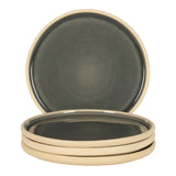 Gibson Elite - Made in Portugal - Port Gaia 10.2 Inch Dinner Plates Set of 4 - Reactive Glaze Dish Set