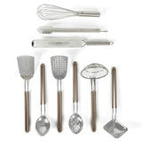 Martha Stewart 9-Piece Stainless Steel Prep & Serve Kitchen Gadgets and Tool Set