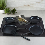 BergHOFF DiNA Helix 5pc Nonstick Specialty Pan Set with Turner, Recycled Aluminum