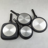 BergHOFF DiNA Helix 5pc Nonstick Specialty Pan Set with Turner, Recycled Aluminum