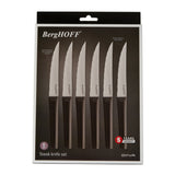 BergHOFF DiNA Matrix 6Pc Stainless Steel Steak Knife Set, 4.5"