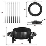 Electric Fondue Pot Set For Cheese & Chocolate