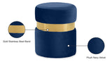 Hailey Velvet Upholstered Stool