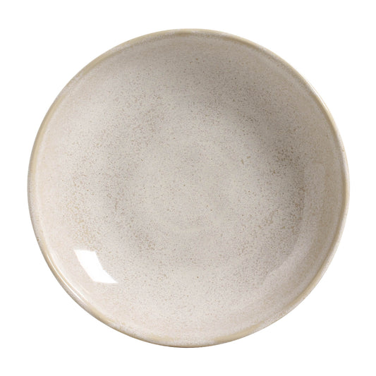 SOUP PLATE BIO STONEWARE Ø 8.86" LATTE