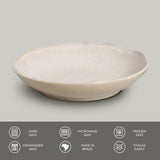 SOUP PLATE BIO STONEWARE Ø 9.84" LATTE