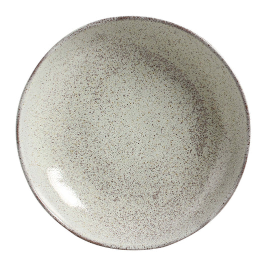 SOUP PLATE BIO STONEWARE Ø 9.84" PISTACHE