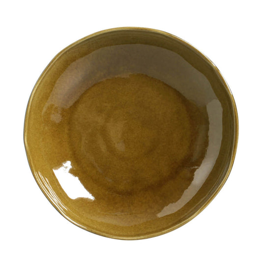SOUP PLATE BIO STONEWARE Ø 8.86" AMBER