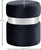 Hailey Velvet Upholstered Stool