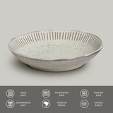 LINHAS SOUP PLATE STONEWARE Ø 8.86" PISTACHE