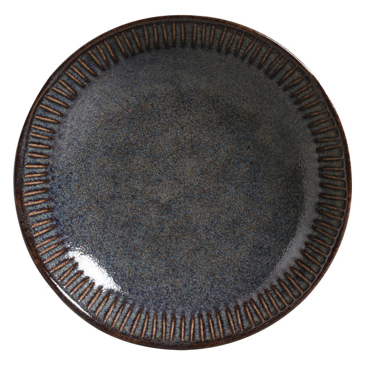 LINHAS SOUP PLATE STONEWARE Ø 8.86" TITANIUM
