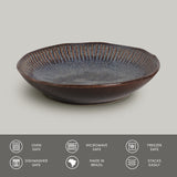 LINHAS SOUP PLATE STONEWARE Ø 8.86" TITANIUM