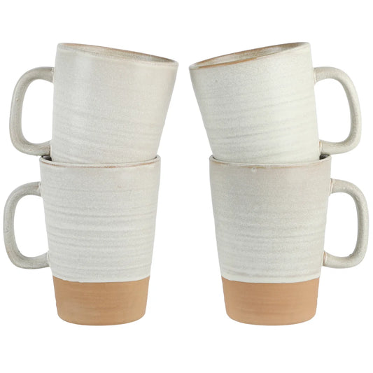 Gibson Elite Dreamweaver 4-Pack Terracotta Reactive 17oz Mug Set