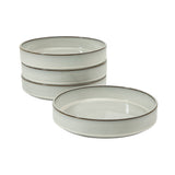 Bloomhouse - Two Time Oprah's Favorite Things WInner - Santorini Mist 4-Piece 8.6-Inch Terracotta Pasta Bowl Set – Reactive Glaze Round Shallow Walled Dinner & Serving Bowls