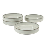 Bloomhouse - Two Time Oprah's Favorite Things WInner - Santorini Mist 4-Piece 8.6-Inch Terracotta Pasta Bowl Set – Reactive Glaze Round Shallow Walled Dinner & Serving Bowls