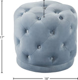 Harper Velvet Upholstered Stool