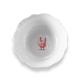 Blue Stallion Gertrude Chicken Salad Bowls Set of 4