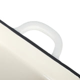 Crock-Pot Artisan 13" Enameled Cast Iron Lasagna Pan, Matte Linen White