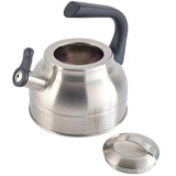 Kenmore Elite Costner 2.3-Quart Stainless Steel Tea Kettle w/ Encapsulated Base & Bakelite Handle
