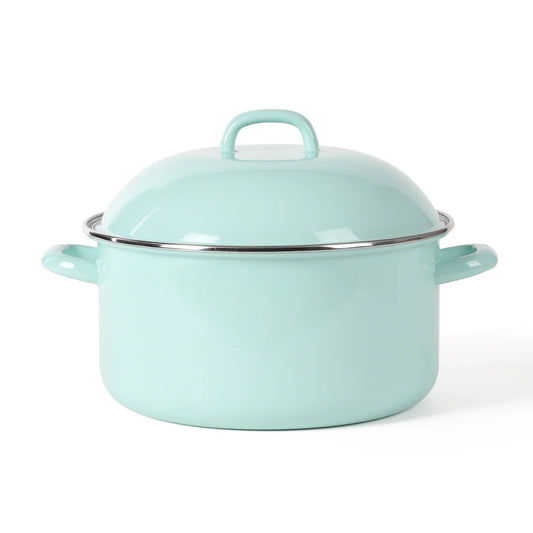 Martha Stewart 6-Quart Enamel on Steel Dutch Oven - Martha Blue