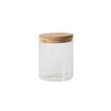 Sur La Table Kitchen Essentials Rue Lumiere 4-Piece Handmade Glass Canister Set with Airtight Cork Lids, Clear – 57 oz, 45 oz, 34 oz & 25 oz, Food Storage Jars, Dishwasher Safe, Pantry Organization