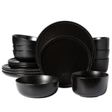 Gibson Elite James Street 16-Piece Reactive Stoneware Double Bowl Dinnerware Set