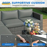 Wholesale 5-Piece Patio Furniture Set, All Weather Wicker Patio