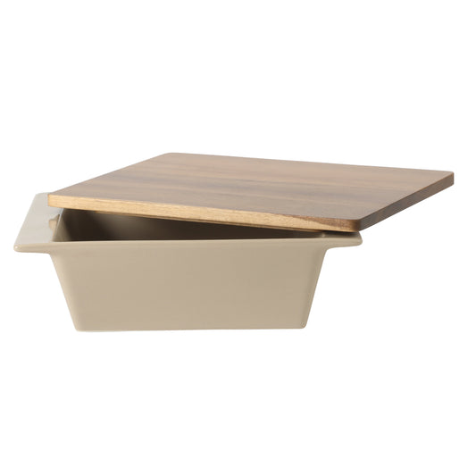 Gibson Elite 2Qt Stoneware Baking Dish with Lid