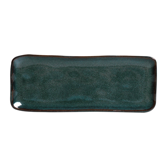 RECTANGULAR PLATTER MEDIUM ORGANIC STONEWARE Ø 12.99x5.12" OCEANO