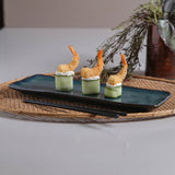 RECTANGULAR PLATTER MEDIUM ORGANIC STONEWARE Ø 12.99x5.12" OCEANO