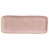 RECTANGULAR PLATTER MEDIUM ORGANIC STONEWARE Ø 12.99x5.12" LITCHI