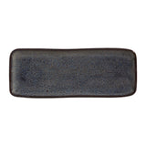 RECTANGULAR PLATTER MEDIUM ORGANIC STONEWARE Ø 12.99x5.12" TITANIUM