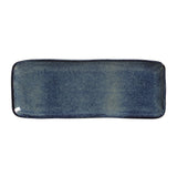 RECTANGULAR PLATTER MEDIUM ORGANIC STONEWARE Ø 12.99x5.12" DENIM