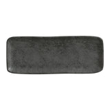 RECTANGULAR PLATTER MEDIUM ORGANIC STONEWARE Ø 12.99x5.12" CHROMIUM