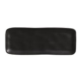 RECTANGULAR PLATTER MEDIUM ORGANIC STONEWARE Ø 12.99x5.12" MATTE BLACK