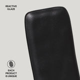 RECTANGULAR PLATTER MEDIUM ORGANIC STONEWARE Ø 12.99x5.12" MATTE BLACK