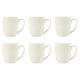 Gibson Home Great Essentials 16 Ounce Porcelain Coffee Mugs - Set of 6 - Cups for Latte, Hot Tea, Cappuccino, Mocha, Espresso, Cocoa