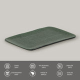 RECTANGULAR PLATTER MEDIUM JUTA Ø 10.63x6.3" GREENERY