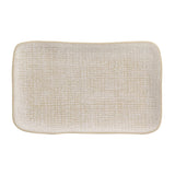 RECTANGULAR PLATTER MEDIUM JUTA Ø 10.63x6.3" LATTE