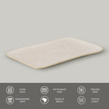 RECTANGULAR PLATTER MEDIUM JUTA Ø 10.63x6.3" LATTE