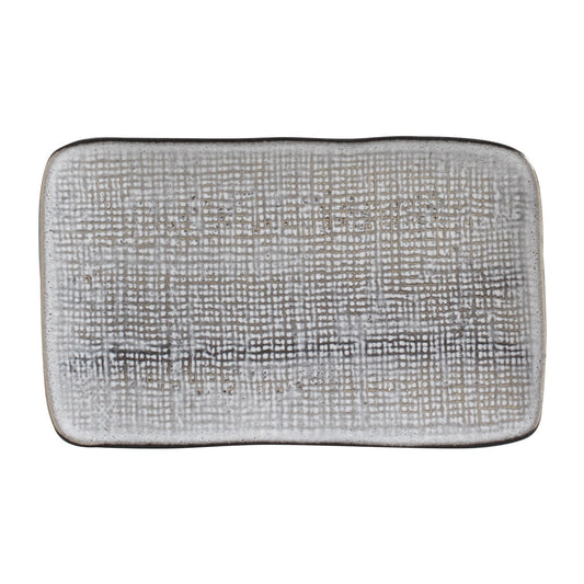 RECTANGULAR PLATTER MEDIUM JUTA Ø 10.63x6.3" DUST