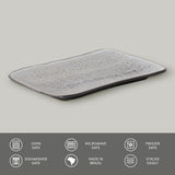 RECTANGULAR PLATTER MEDIUM JUTA Ø 10.63x6.3" DUST